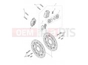 TRIUMPH TIGER 900 Front Brake Caliper & Discs