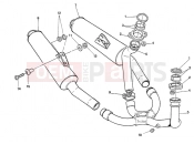DUCATI 1992 Supersport 900 SS EXHAUST SYSTEM SUPERLIGHT » EXHAUST SYSTEM