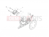 Rear brake caliper - Aprilia SR GT 200 (EU) 2021