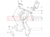 Front glove-box - Knee-guard panel - Piaggio Typhoon 50 4T E2 (CA, US) 2023
