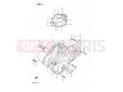 SUZUKI DR125S F (1985) 4 - CRANKCASE COVER