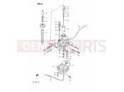 SUZUKI DR125S F (1985) 8 - CARBURETOR