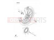 SUZUKI DR125S F (1985) 40 - FRONT WHEEL