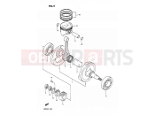 5 - CRANKSHAFT - Suzuki DR200 K (1989)