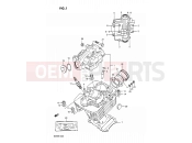1 - CYLINDER HEAD - Suzuki DR200 M (1991)