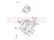 4 - CRANKCASE COVER - Suzuki DR200 M (1991)