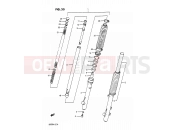 33 - FRONT FORK - Suzuki DR200 M (1991)