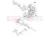SUZUKI DR200SE K2 (2002) (E03,E28,E33) 47 - REAR WHEEL