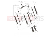 TRIUMPH TF450-C Front Forks & Lower Yoke