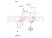 SUZUKI DR200SE K9 (2009) (E03,E28,E33) 38 - LABEL