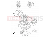 SUZUKI DR250S M (1991) 1 - CYLINDER HEAD