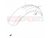 SUZUKI DR250S M (1991) 37 - FRONT FENDER
