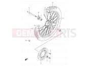 SUZUKI DR250S M (1991) 38 - FRONT WHEEL