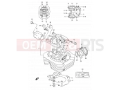 SUZUKI DR350 M (1991) (E01) 1 - CYLINDER HEAD