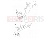 SUZUKI DR350 M (1991) (E01) 11 - MUFFLER