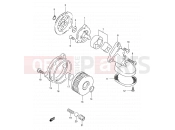 SUZUKI DR350 M (1991) (E01) 12 - OIL PUMP