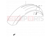 SUZUKI DR350 M (1991) (E01) 32 - FRONT FENDER