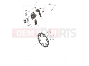 Front Caliper & Discs - Triumph TF450-X 2025