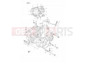 3 - CRANKCASE - Suzuki DR350S L (1990) (E02)