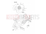 29D - FUEL TANK (MODEL N/P E24) - Suzuki DR350S L (1990) (E02)