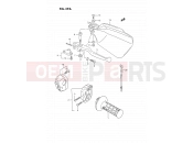 39A - RIGHT HANDLE SWITCH (SEE NOTE) - Suzuki DR350S L (1990) (E02)