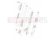 33 - FRONT DAMPER - Suzuki DR350S L (1990) (E02)