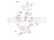 34 - STEERING STEM - Suzuki DR350S L (1990) (E02)