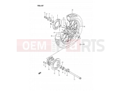 47 - REAR WHEEL - Suzuki DR350S L (1990) (E02)