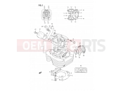 SUZUKI DR350S M (1991) (E02) 1 - CYLINDER HEAD