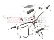Handlebars, Upper Yoke & Mirrors - Triumph TF450-C 2025