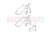SUZUKI DR400S X (1999) 58 - FRONT FENDER