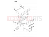 SUZUKI DS80 G (1986) (E03) 29 - REAR SWINGING ARM