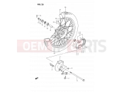 SUZUKI DS80 H (1987) (E03) 25 - FRONT WHEEL