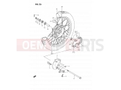 SUZUKI DS80 K (1989) (E24) 25 - FRONT WHEEL