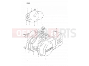SUZUKI DS80 R (1994) (E03) 3 - CRANKCASE COVER