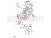 48A - FRONT WHEEL (SEE NOTE) - Suzuki FB100 / FB100D V (1997)