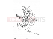 SUZUKI GP100U C (1978) 51 - FRONT WHEEL (C, N)