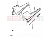 SUZUKI GR650 / GR650X E (1984) 49 - FRAME COVER (GR650D)