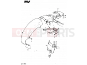 SUZUKI GS1000G X (1999) 73 - REAR FENDER