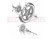 SUZUKI GS1000H / GS1000E T (1996) 52 - FRONT WHEEL (GS1000ET, GS1000HT)