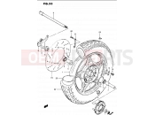 53 - REAR WHEEL - Suzuki GS1100G G (1986)