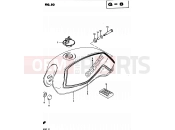 SUZUKI GS450S Z (1983) 50 - FUEL TANK (GS450SD E06, E15, E24, E34)