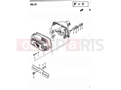 SUZUKI GS450S Z (1983) 37 - REAR COMBINATION LAMP