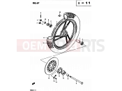 SUZUKI GS450S Z (1983) 67 - FRONT WHEEL (MODEL D)
