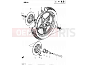 SUZUKI GS450S Z (1983) 68 - FRONT WHEEL (MODEL Z E34)