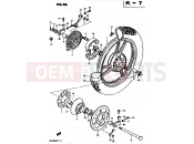SUZUKI GS450S Z (1983) 86 - REAR WHEEL (MODEL D)