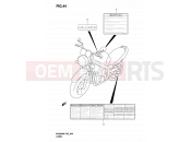 SUZUKI GS500 K3 (2003) (P19,P24,P54) 44 - LABEL (MODEL K3)