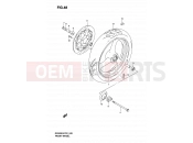 SUZUKI GS500 K3 (2003) (P19,P24,P54) 48 - FRONT WHEEL