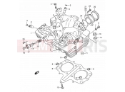 SUZUKI GS500E / GS500EU M (1991) (E01,E02,E04,E15,E16,E17,E21,E22,E24,E25,E34,E39,E53) 2 - CYLINDER HEAD