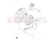 SUZUKI GS500E / GS500EU M (1991) (E01,E02,E04,E15,E16,E17,E21,E22,E24,E25,E34,E39,E53) 9 - STARTER CLUTCH